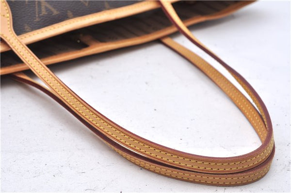 Authentic Louis Vuitton Monogram Neverfull MM Shoulder Tote Bag M40156 LV 9344E