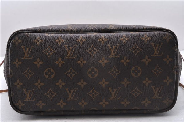 Authentic Louis Vuitton Monogram Neverfull MM Shoulder Tote Bag M40156 LV 9344E