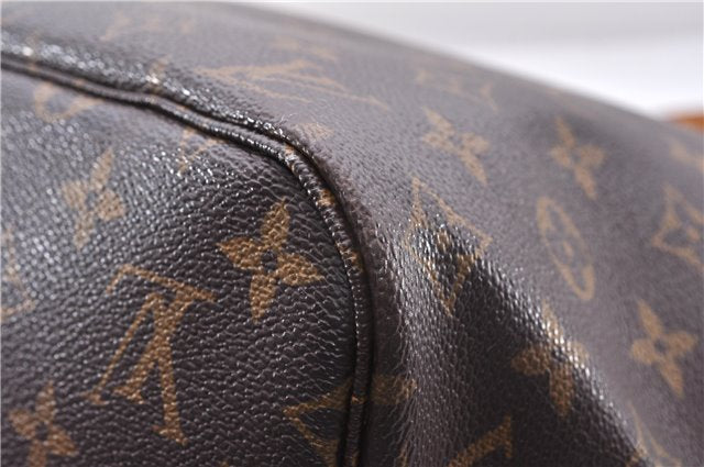 Authentic Louis Vuitton Monogram Neverfull MM Shoulder Tote Bag M40156 LV 9344E