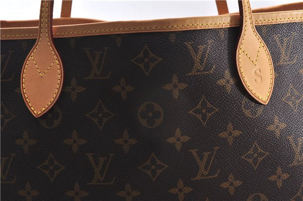 Authentic Louis Vuitton Monogram Neverfull MM Shoulder Tote Bag M40156 LV 9344E