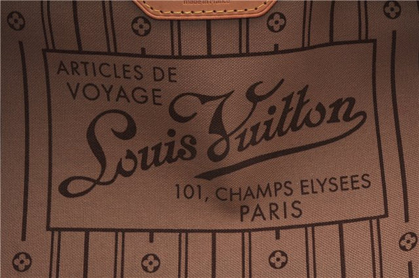 Authentic Louis Vuitton Monogram Neverfull MM Shoulder Tote Bag M40156 LV 9344E