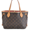 Authentic Louis Vuitton Monogram Neverfull PM Tote Bag Pink M41245 LV 9376E