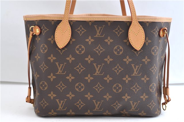 Authentic Louis Vuitton Monogram Neverfull PM Tote Bag Pink M41245 LV 9376E