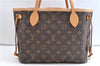 Authentic Louis Vuitton Monogram Neverfull PM Tote Bag Pink M41245 LV 9376E