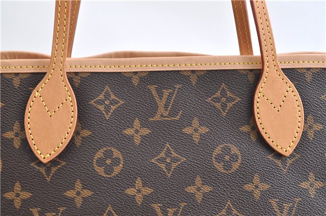 Authentic Louis Vuitton Monogram Neverfull PM Tote Bag Pink M41245 LV 9376E