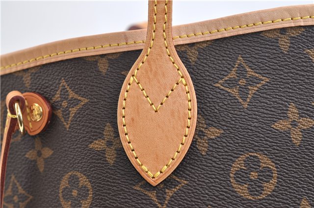 Authentic Louis Vuitton Monogram Neverfull PM Tote Bag Pink M41245 LV 9376E