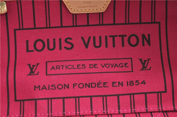 Authentic Louis Vuitton Monogram Neverfull PM Tote Bag Pink M41245 LV 9376E