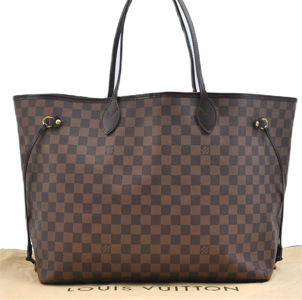 Authentic Louis Vuitton Damier Neverfull GM Shoulder Tote Bag N51106 LV 9387E