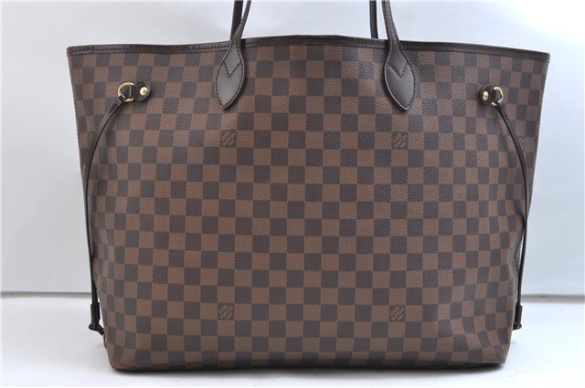 Authentic Louis Vuitton Damier Neverfull GM Shoulder Tote Bag N51106 LV 9387E
