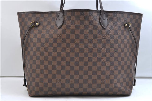 Authentic Louis Vuitton Damier Neverfull GM Shoulder Tote Bag N51106 LV 9387E