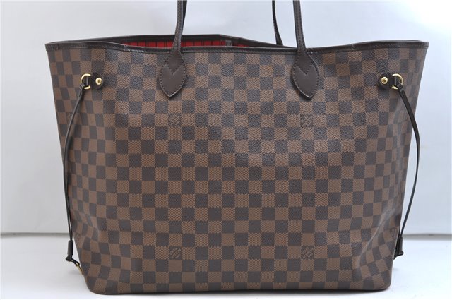 Authentic Louis Vuitton Damier Neverfull GM Shoulder Tote Bag N51106 LV 9387E