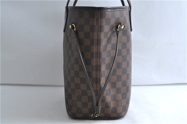 Authentic Louis Vuitton Damier Neverfull MM Shoulder Tote Bag N51105 LV 9390E