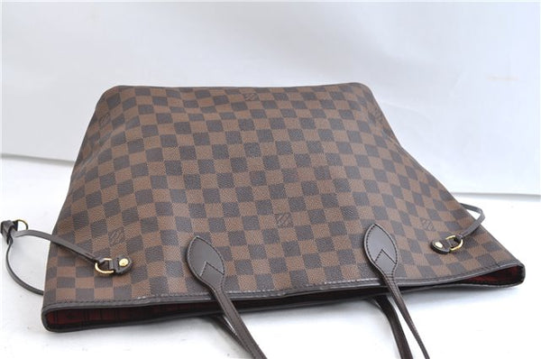 Authentic Louis Vuitton Damier Neverfull MM Shoulder Tote Bag N51105 LV 9390E