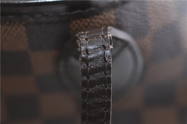 Authentic Louis Vuitton Damier Neverfull MM Shoulder Tote Bag N51105 LV 9390E