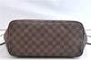 Authentic Louis Vuitton Damier Neverfull MM Shoulder Tote Bag N51105 LV 9390E