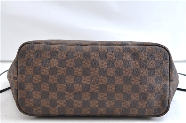 Authentic Louis Vuitton Damier Neverfull MM Shoulder Tote Bag N51105 LV 9390E