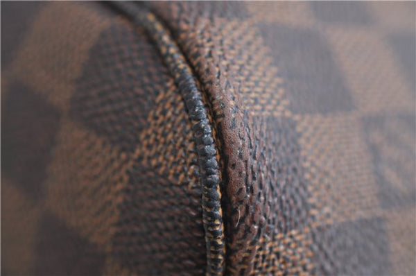 Authentic Louis Vuitton Damier Neverfull MM Shoulder Tote Bag N51105 LV 9390E