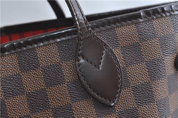 Authentic Louis Vuitton Damier Neverfull MM Shoulder Tote Bag N51105 LV 9390E