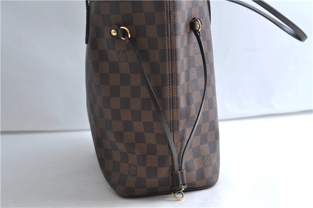 Authentic Louis Vuitton Damier Neverfull MM Shoulder Tote Bag N51105 LV 9390E