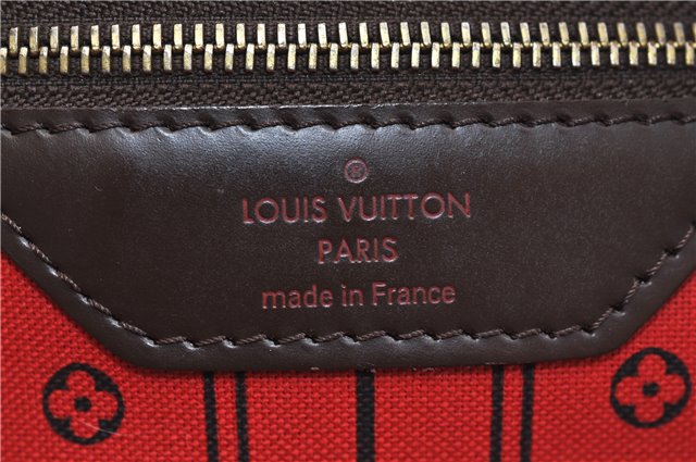 Authentic Louis Vuitton Damier Neverfull MM Shoulder Tote Bag N51105 LV 9390E