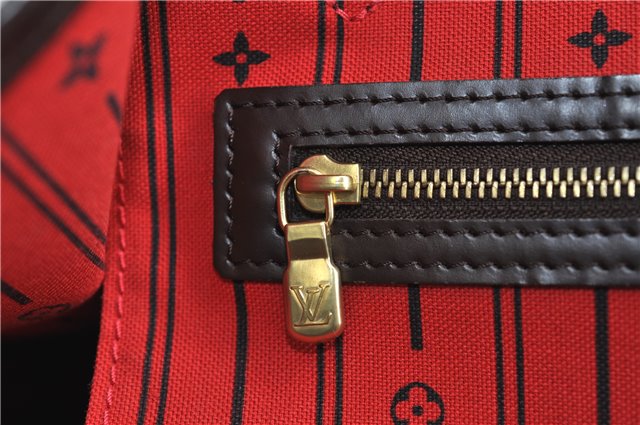 Authentic Louis Vuitton Damier Neverfull MM Shoulder Tote Bag N51105 LV 9390E