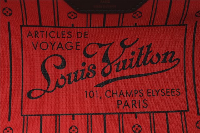 Authentic Louis Vuitton Damier Neverfull MM Shoulder Tote Bag N51105 LV 9390E