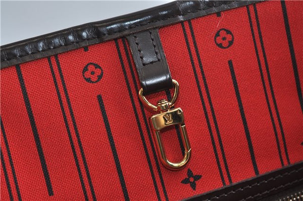 Authentic Louis Vuitton Damier Neverfull MM Shoulder Tote Bag N51105 LV 9390E