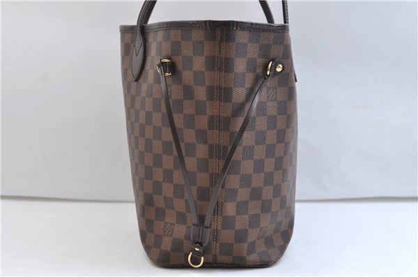 Authentic Louis Vuitton Damier Neverfull MM Shoulder Tote Bag N41358 LV 9392E