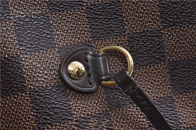 Authentic Louis Vuitton Damier Neverfull MM Shoulder Tote Bag N41358 LV 9392E