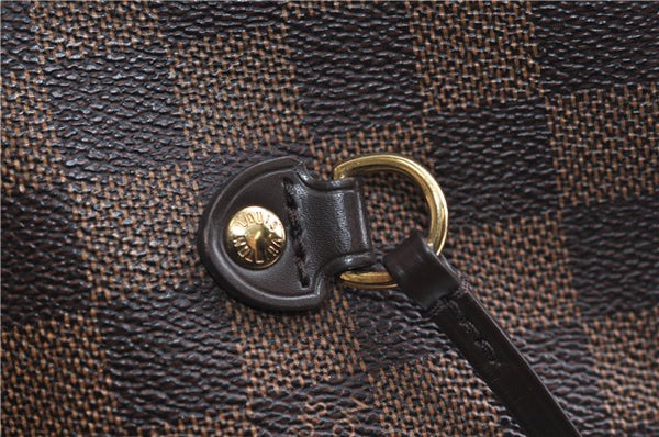 Authentic Louis Vuitton Damier Neverfull MM Shoulder Tote Bag N41358 LV 9392E