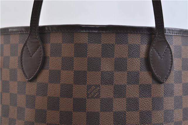 Authentic Louis Vuitton Damier Neverfull MM Shoulder Tote Bag N41358 LV 9392E