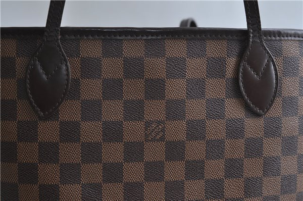 Authentic Louis Vuitton Damier Neverfull MM Shoulder Tote Bag N41358 LV 9392E