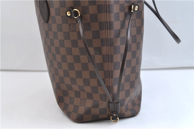 Authentic Louis Vuitton Damier Neverfull MM Shoulder Tote Bag N41358 LV 9392E