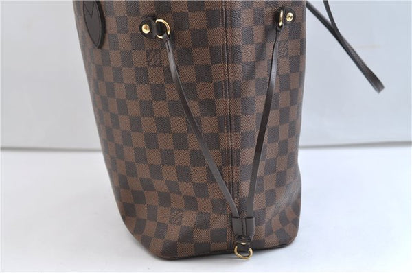 Authentic Louis Vuitton Damier Neverfull MM Shoulder Tote Bag N41358 LV 9392E