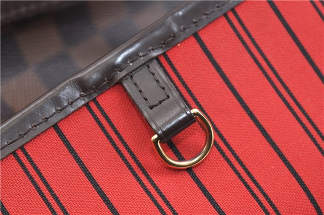 Authentic Louis Vuitton Damier Neverfull MM Shoulder Tote Bag N41358 LV 9392E