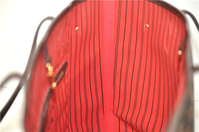 Authentic Louis Vuitton Damier Neverfull MM Shoulder Tote Bag N41358 LV 9392E