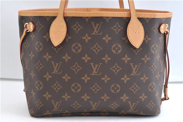 Authentic Louis Vuitton Monogram Neverfull PM Tote Bag Pink M41245 LV 9397E