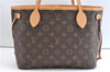Authentic Louis Vuitton Monogram Neverfull PM Tote Bag Pink M41245 LV 9397E