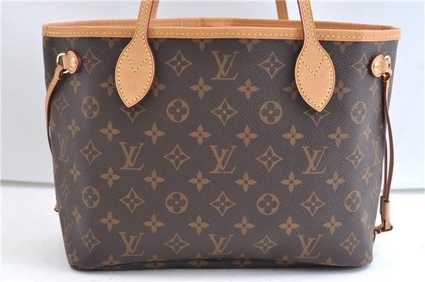 Authentic Louis Vuitton Monogram Neverfull PM Tote Bag Pink M41245 LV 9397E
