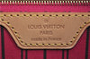 Authentic Louis Vuitton Monogram Neverfull PM Tote Bag Pink M41245 LV 9397E