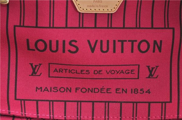 Authentic Louis Vuitton Monogram Neverfull PM Tote Bag Pink M41245 LV 9397E