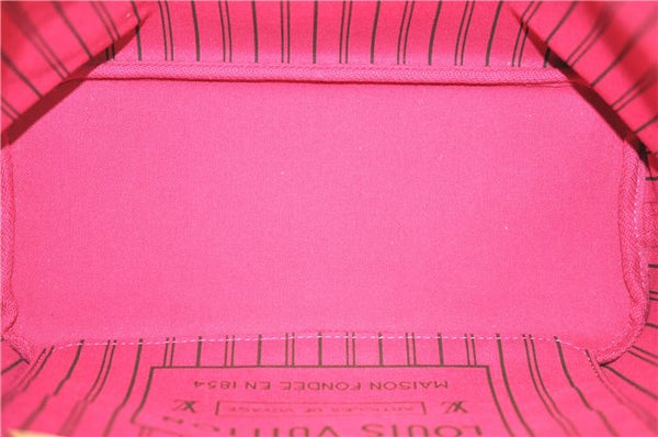 Authentic Louis Vuitton Monogram Neverfull PM Tote Bag Pink M41245 LV 9397E