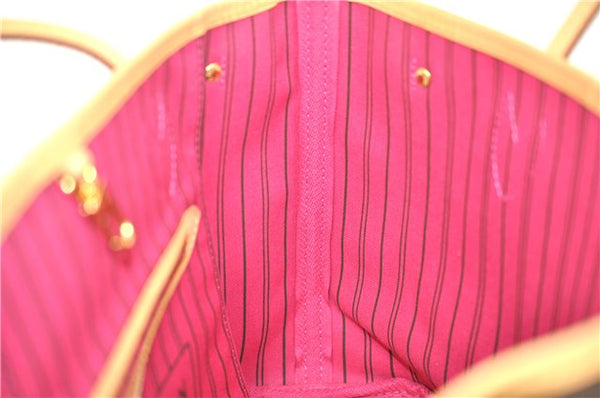 Authentic Louis Vuitton Monogram Neverfull PM Tote Bag Pink M41245 LV 9397E