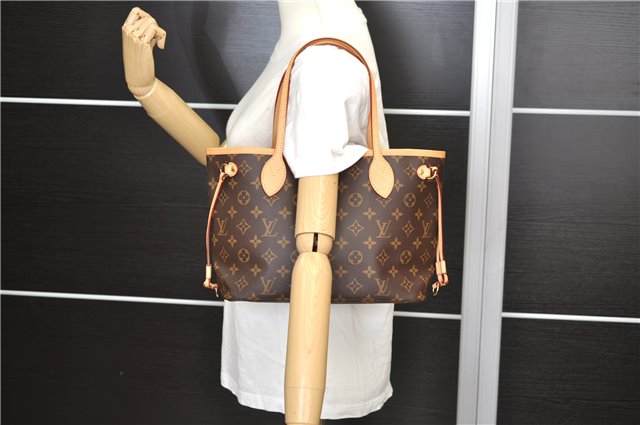 Authentic Louis Vuitton Monogram Neverfull PM Tote Bag Pink M41245 LV 9397E