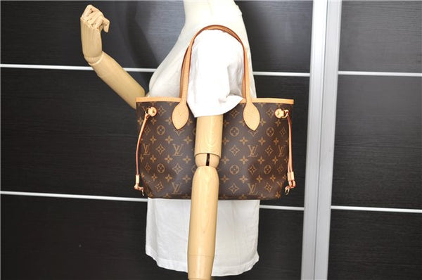 Authentic Louis Vuitton Monogram Neverfull PM Tote Bag Pink M41245 LV 9397E