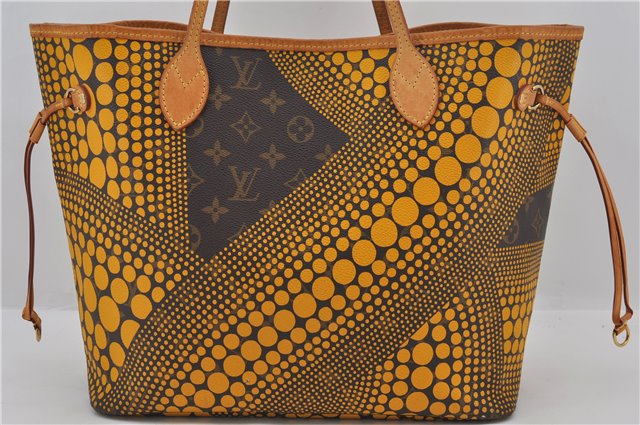 Auth Louis Vuitton Monogram Wave Neverfull MM Tote Bag Yellow M40685 LV 9398E