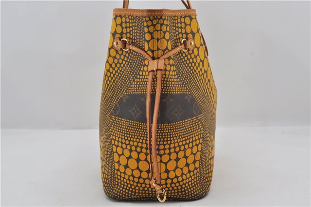 Auth Louis Vuitton Monogram Wave Neverfull MM Tote Bag Yellow M40685 LV 9398E