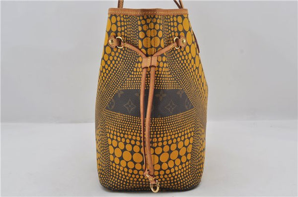 Auth Louis Vuitton Monogram Wave Neverfull MM Tote Bag Yellow M40685 LV 9398E