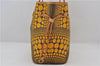 Auth Louis Vuitton Monogram Wave Neverfull MM Tote Bag Yellow M40685 LV 9398E