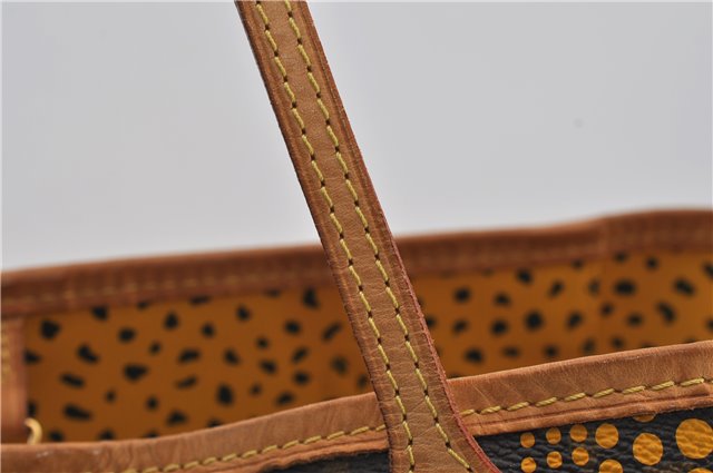 Auth Louis Vuitton Monogram Wave Neverfull MM Tote Bag Yellow M40685 LV 9398E